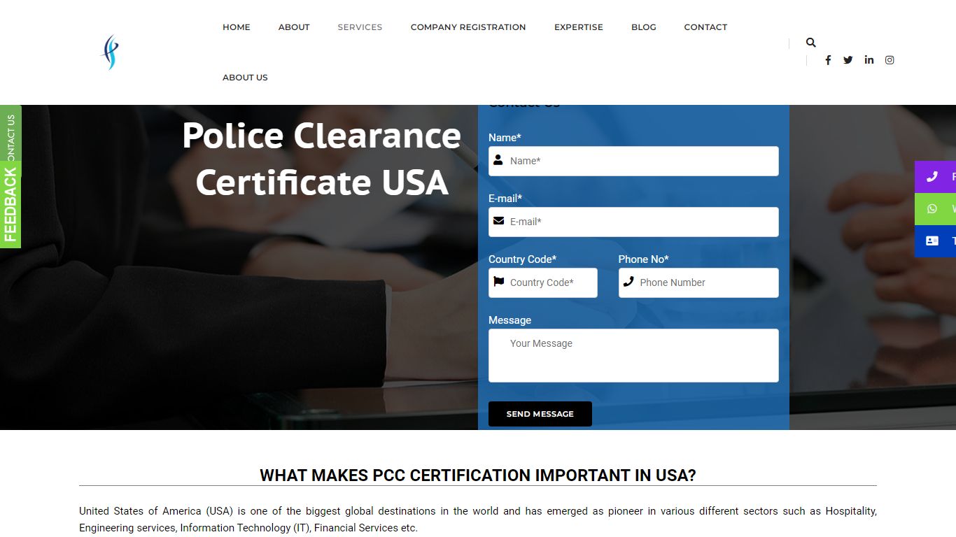 Police Clearance Certificate USA | PCC from USA | PCC from FBI USA